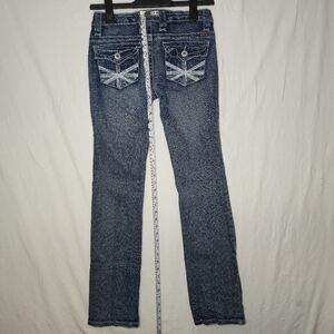 Makers Of True Originals Ladies Denim Blue Jeans Button Back Pocket Size 28